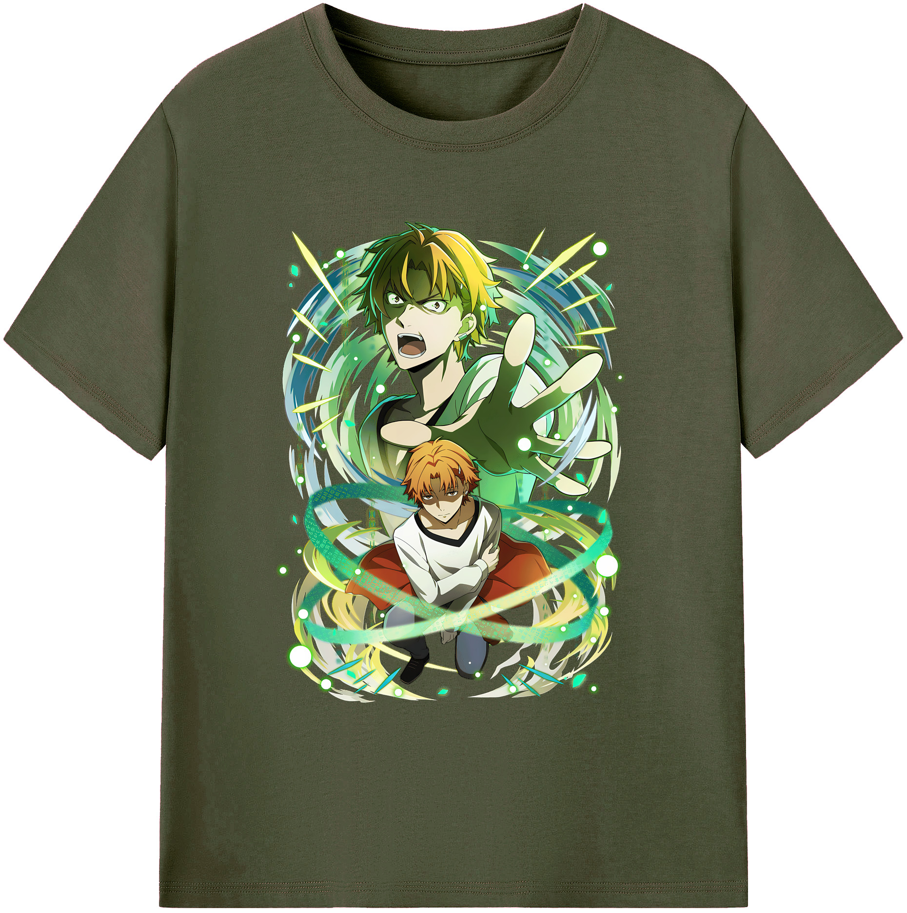 （画像用） 文豪ストレイドッグス Bungo Stray Dogs 綿100％ メンズ半袖Tシャツ｜肌触りやわらか＆通気性